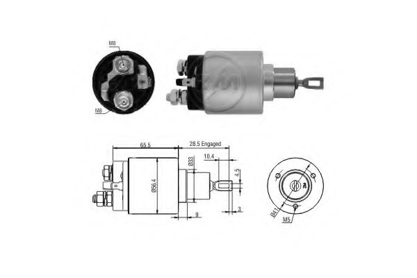 ERA 227497 Solenoid Switch, starter